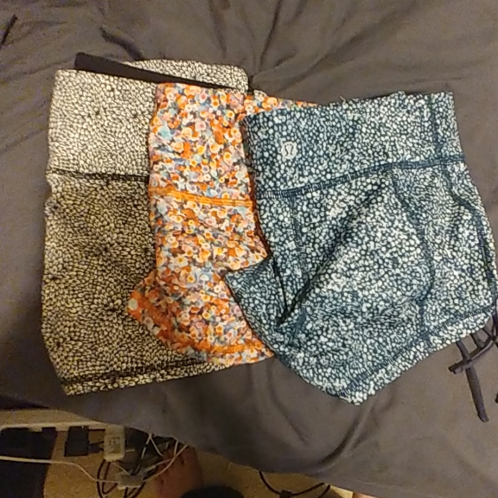 3 Lululemon shorts